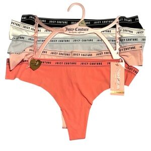 NWT•Juicy Couture Women's 5pc Line-less Panty Set